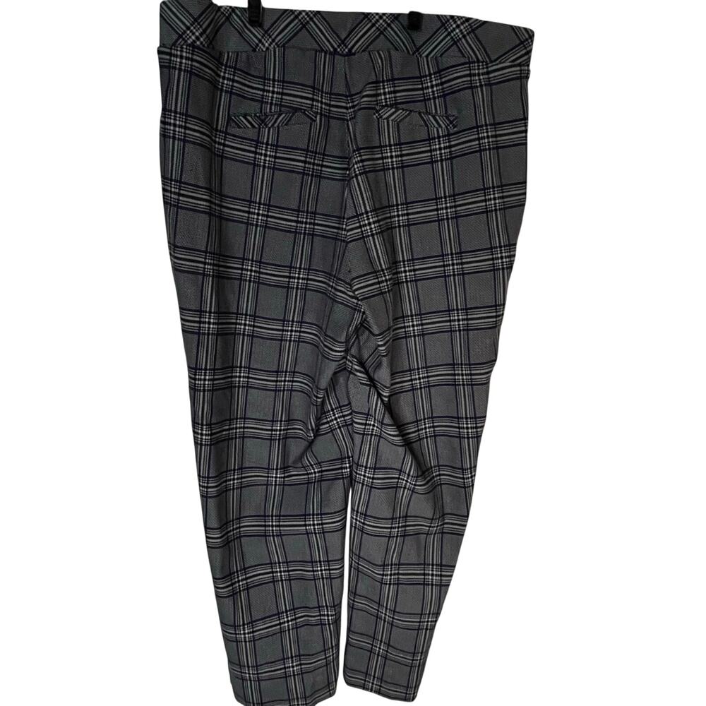 Torrid gray and blue plaid leggings in women’s size 1-EUC